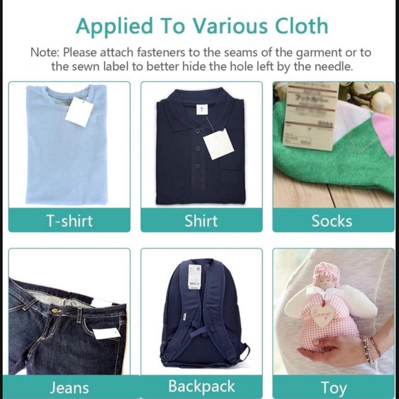 🧡Clothing Tagging Kit with 6 Needles Barbs & Will Plastic Tags - Picture 9 of 9